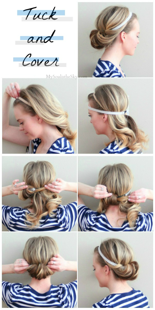 tuck fold hairstyle