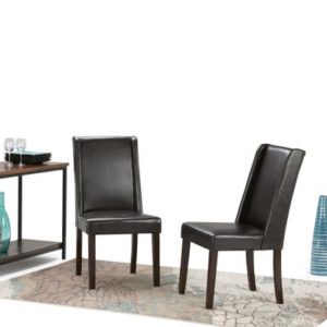 faux leather dining chairs