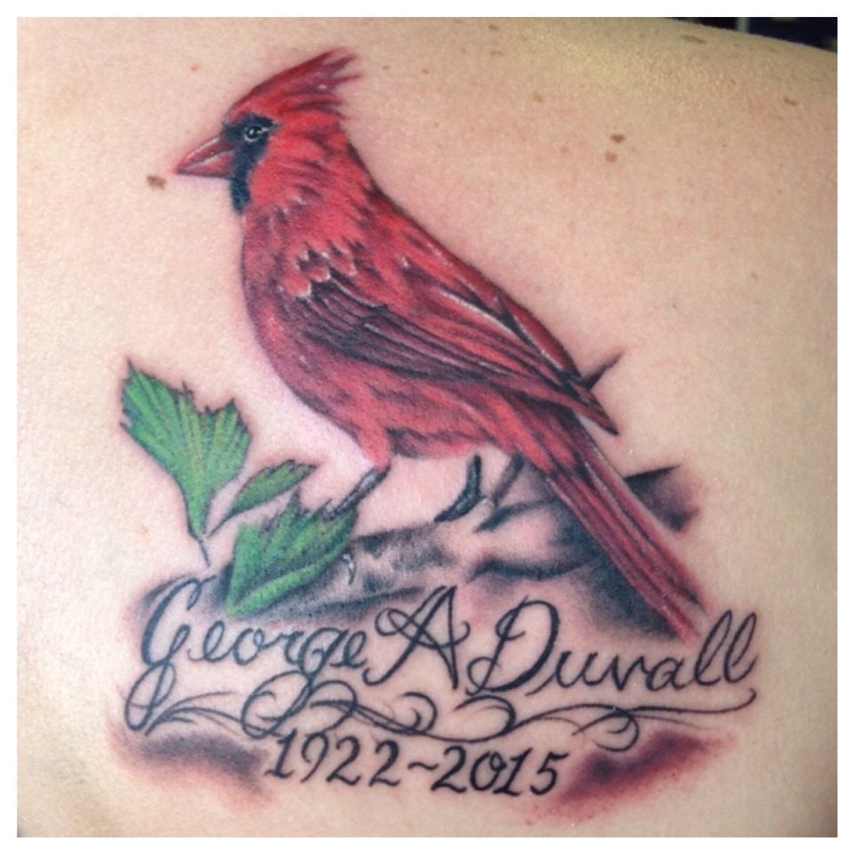 Cardinal Memorial Tattoo