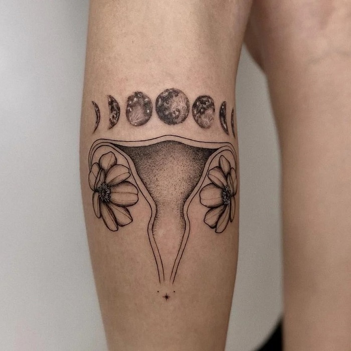 Arm Tattoo of a Womb
