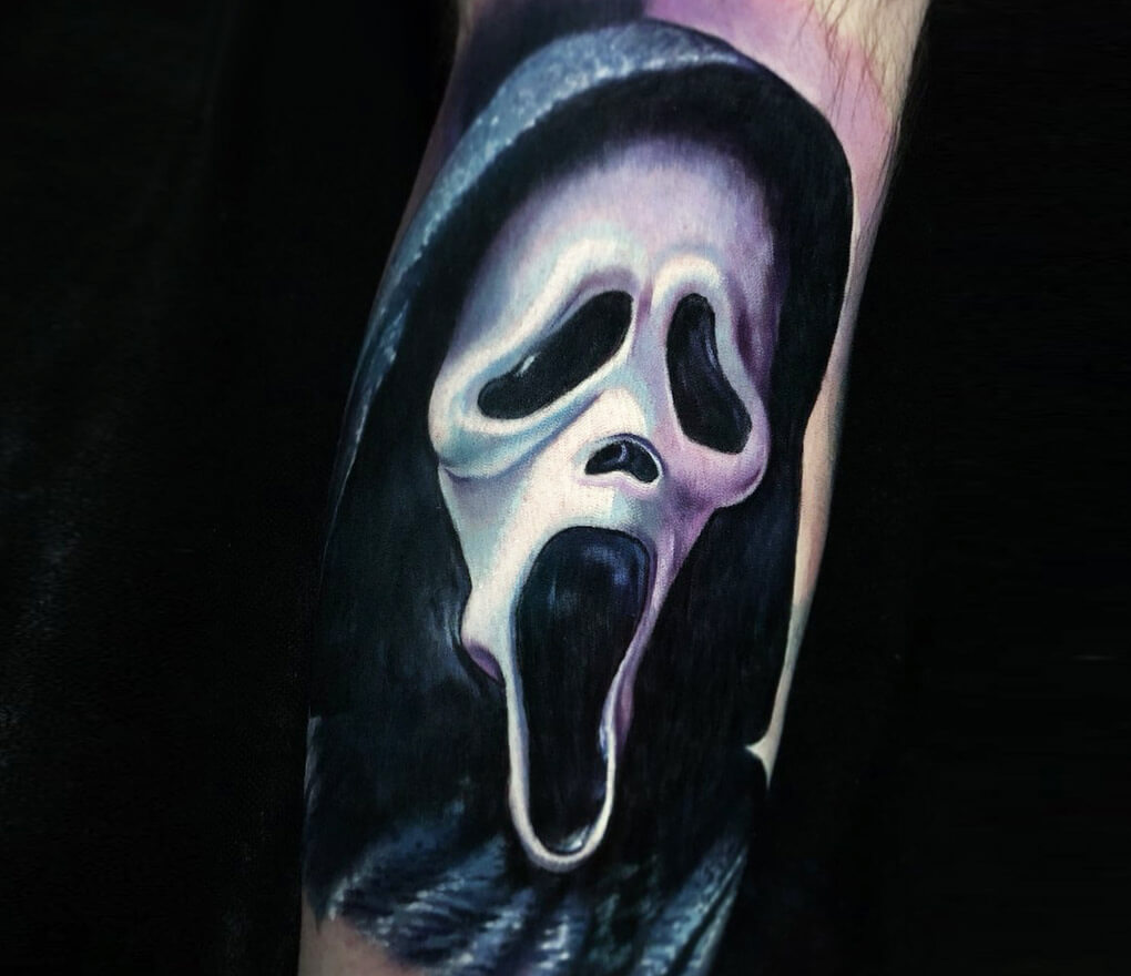 Scream Mask Tattoo