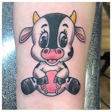 Cartoon Cow Body Art