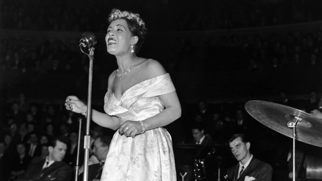Jazz singer Billie Holiday.