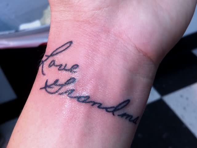 Because You Love Me  Grandchildren tattoos Grandma tattoos Tattoo quotes