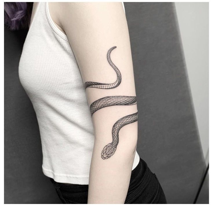 tattoo wrapped around arm snakeTikTok Search
