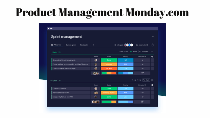 Product Management Monday.com