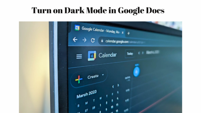 google docs dark mode