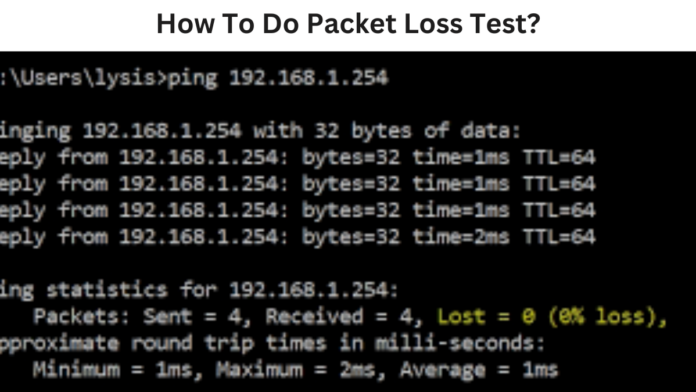 packet loss test