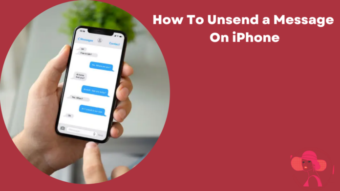 how to unsend a message on iPhone